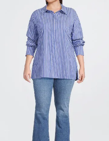 Camasa Karen Millen Plus Size, albastru Albastru