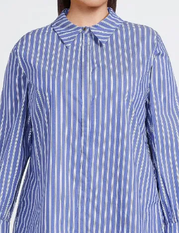 Camasa Karen Millen Plus Size, albastru Albastru