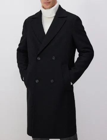 Palton Reserved, negru Negru