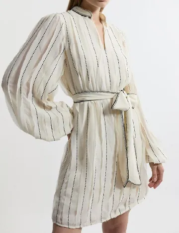 Rochie scurta Karen Millen, ecru Alb