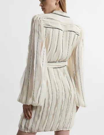 Rochie scurta Karen Millen, ecru Alb