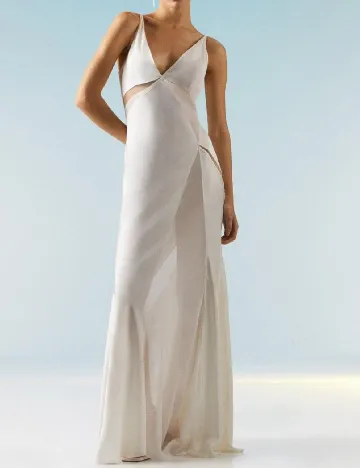 Rochie lunga Karen Millen, alb Alb