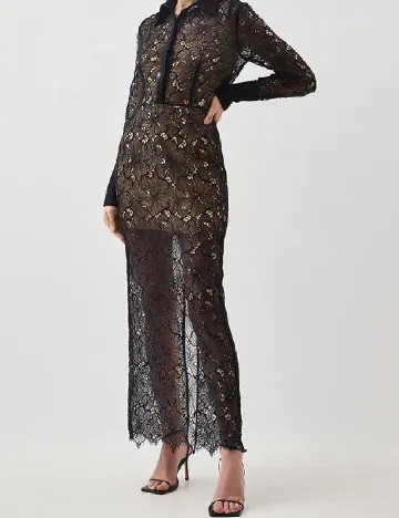 Fusta Karen Millen, negru Negru