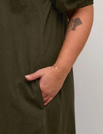 Rochie medie Kaffe Curve, verde Verde