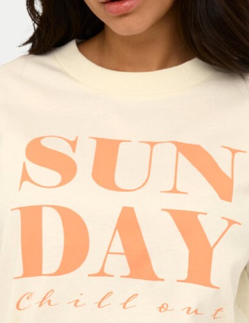 Tricou Kaffe, bej