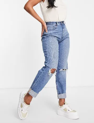 Blugi ASOS, albastru Albastru