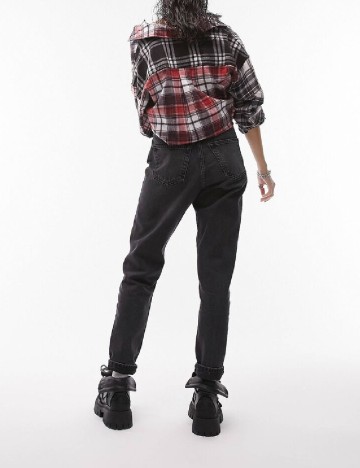 Blugi Top Shop, gri inchis
