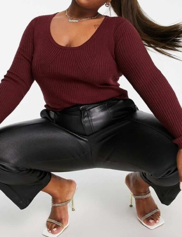 Bluza ASOS Curve, visiniu