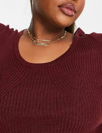 Bluza ASOS Curve, visiniu Rosu