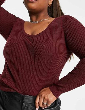 Bluza ASOS Curve, visiniu
