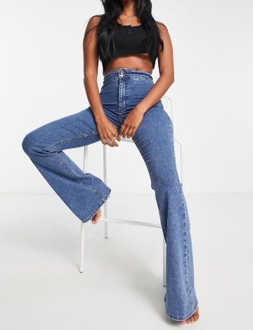 Blugi Top Shop, albastru