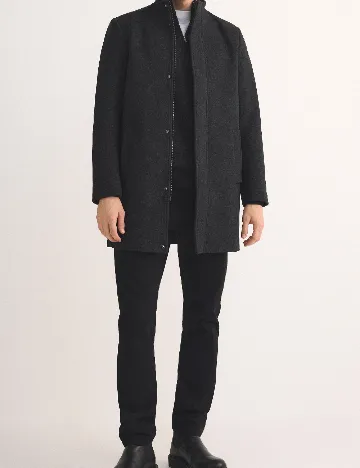 Palton Reserved, negru Negru