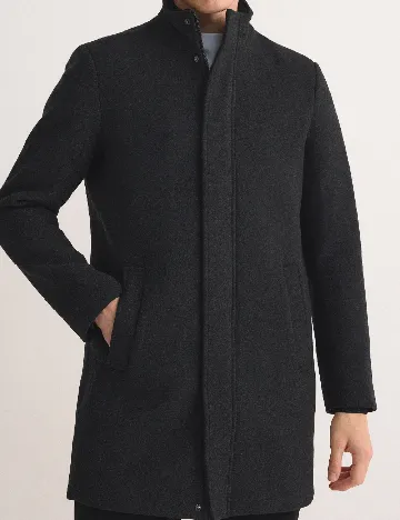 Palton Reserved, negru Negru