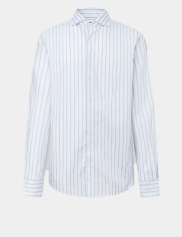 Camasa HACKETT, alb/albastru