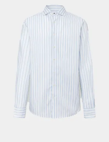 Camasa HACKETT, alb/albastru Alb