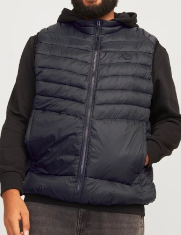 Vesta Jack&Jones Plus Size Men, negru