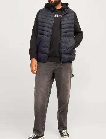 Vesta Jack&Jones Plus Size Men, negru Negru