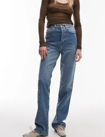 Blugi Top Shop, albastru Albastru