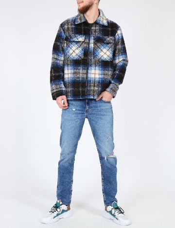 Jacheta Zara, albastru/negru