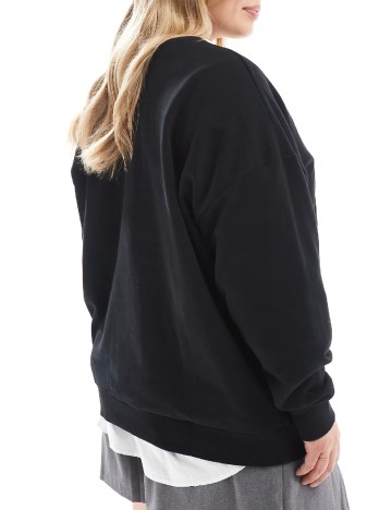 Bluza ASOS Curve, negru