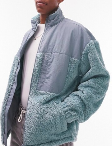 Jacheta Oversize Topman, albastru
