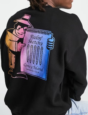 Bluza Coney Island Picnic, negru