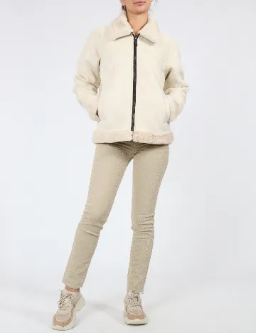 Jacheta Zara, ecru Alb