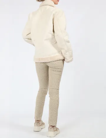 Jacheta Zara, ecru Alb
