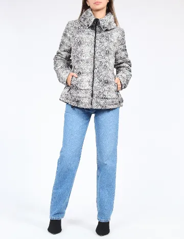 Geaca Piazza Italia, imprimeu sarpe Animal print