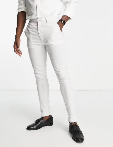 Pantaloni ASOS, gri deschis Gri