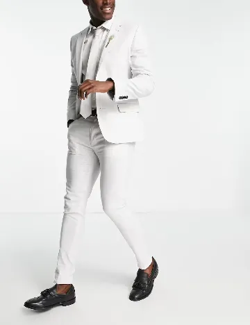 Pantaloni ASOS, gri deschis Gri