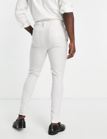 Pantaloni ASOS, gri deschis