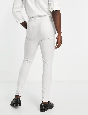 Pantaloni ASOS, gri deschis Gri