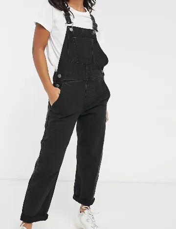Salopeta ASOS, negru Negru