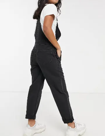 Salopeta ASOS, negru Negru