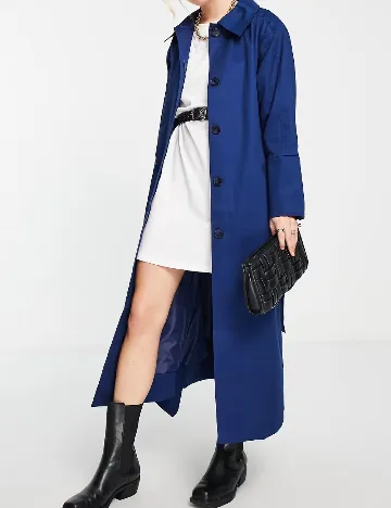 Trench Top Shop, albastru Albastru