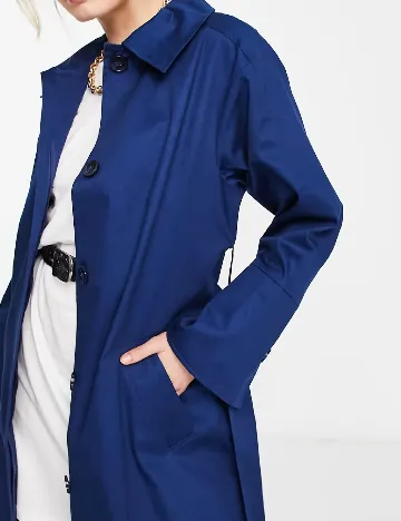 Trench Top Shop, albastru Albastru