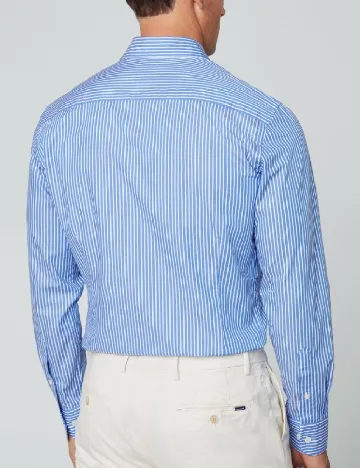 Camasa HACKETT, alb/albastru Albastru