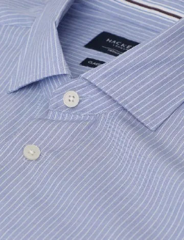 Camasa HACKETT, alb/albastru Albastru