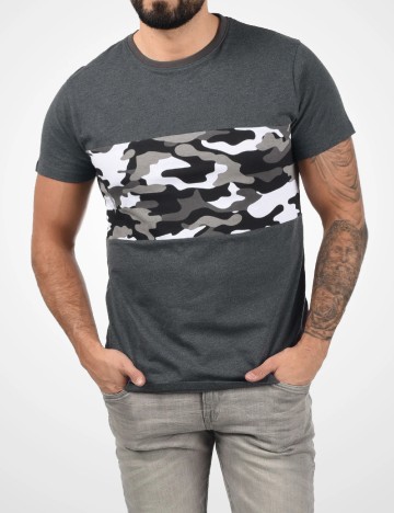 Tricou !Solid, gri