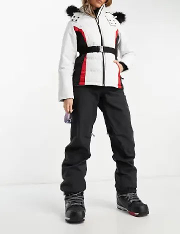 Geaca Threadbare, alb Alb