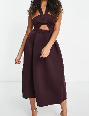 Rochie medie ASOS, pruna Mov