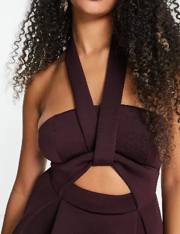 Rochie medie ASOS, pruna Mov