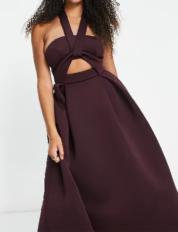 Rochie medie ASOS, pruna Mov