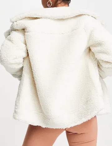 Jacheta Threadbare, ecru Alb