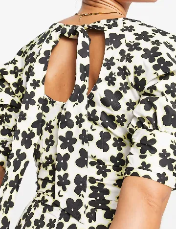 Salopeta Lost Ink, floral print Floral print