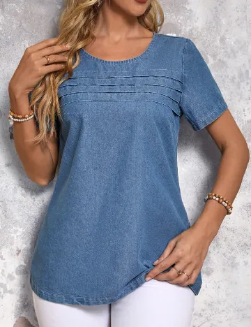 Bluza SHEIN, albastru Albastru