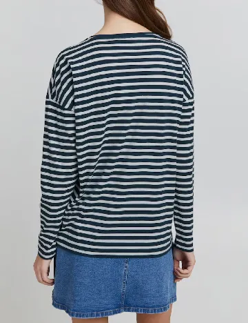 Bluza Oxmo, albastru/alb Albastru