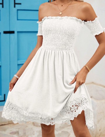 Rochie scurta SHEIN, alb