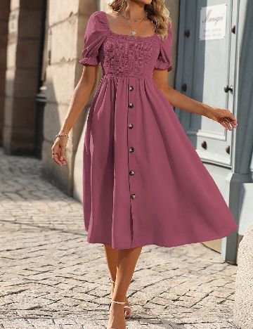 Rochie medie SHEIN, roz
